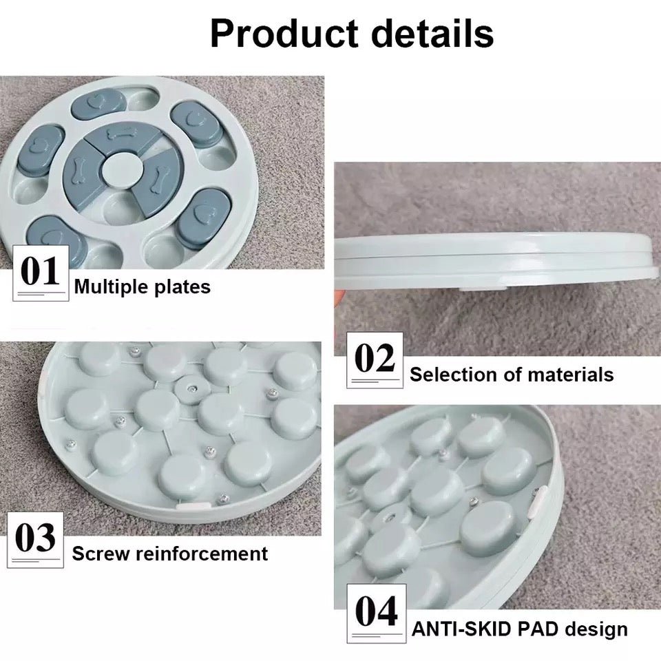 New Interactive Toy IQ Training Pets Slow Feeder Bowl Puzzle Eating Toys for Dogs and Cats - Image 4