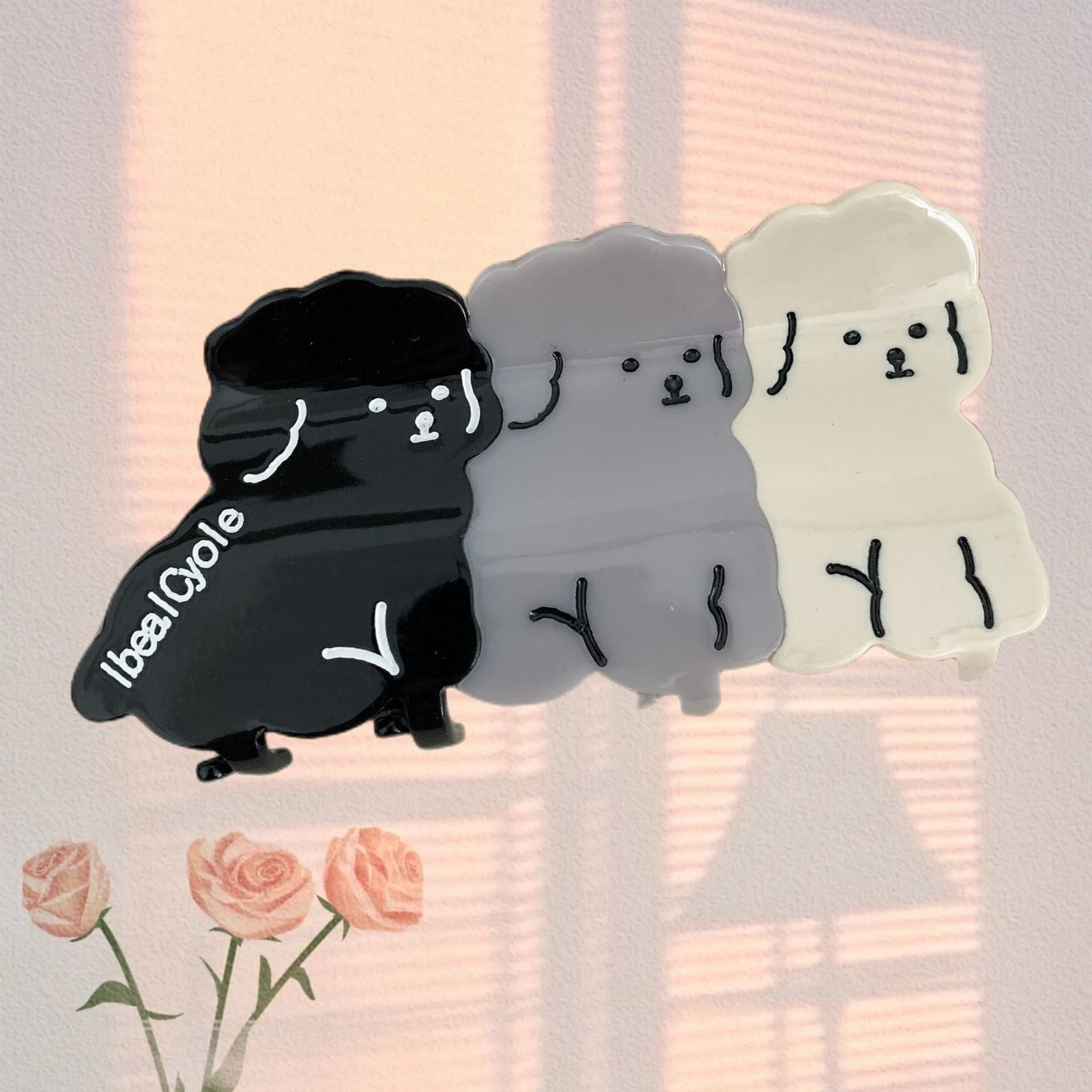 PAWSOME PETS NEW YORK Hand-painted Dog Breed Claw Hair Clip #25 | Eco-Friendly