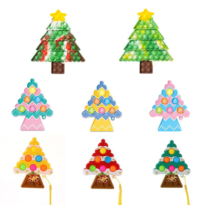 Jumbo Push Pop Fidget Sensory -Christmas Trees collection