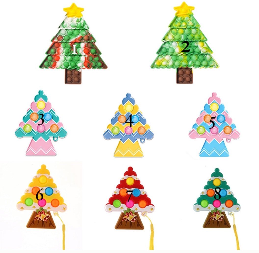 Jumbo Push Pop Fidget Sensory -Christmas Trees collection - Image 2
