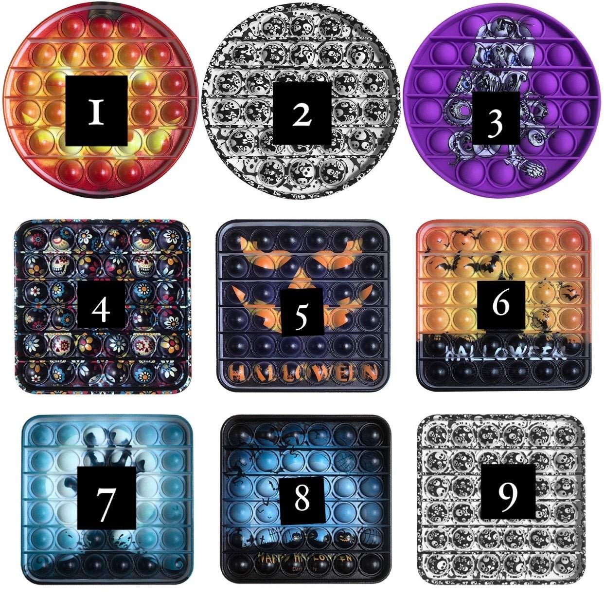 Jumbo Push Pop Fidget Sensory -Halloween collection - Image 5