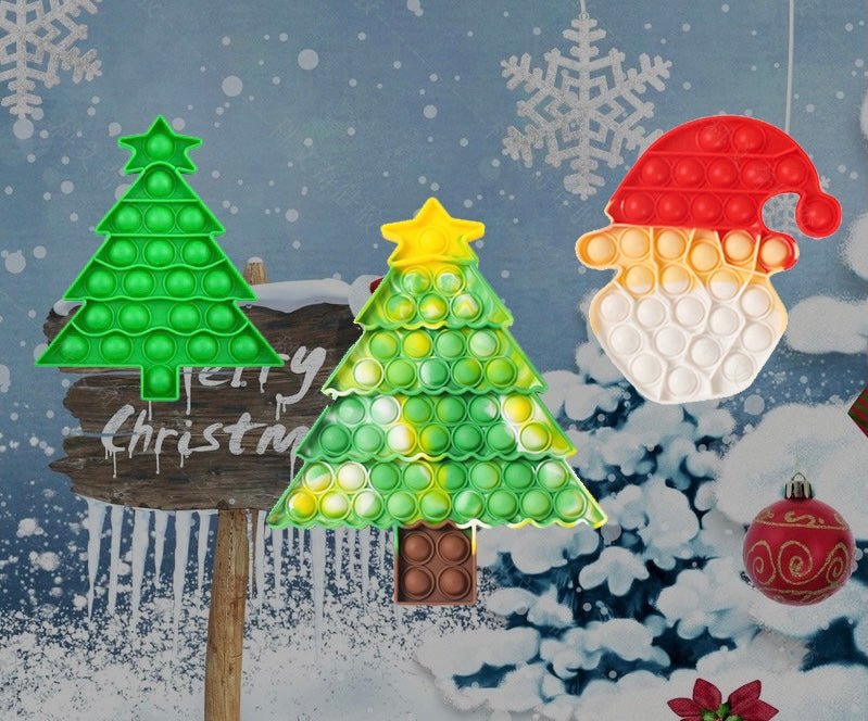 Jumbo Push Pop Fidget Sensory -Christmas collection