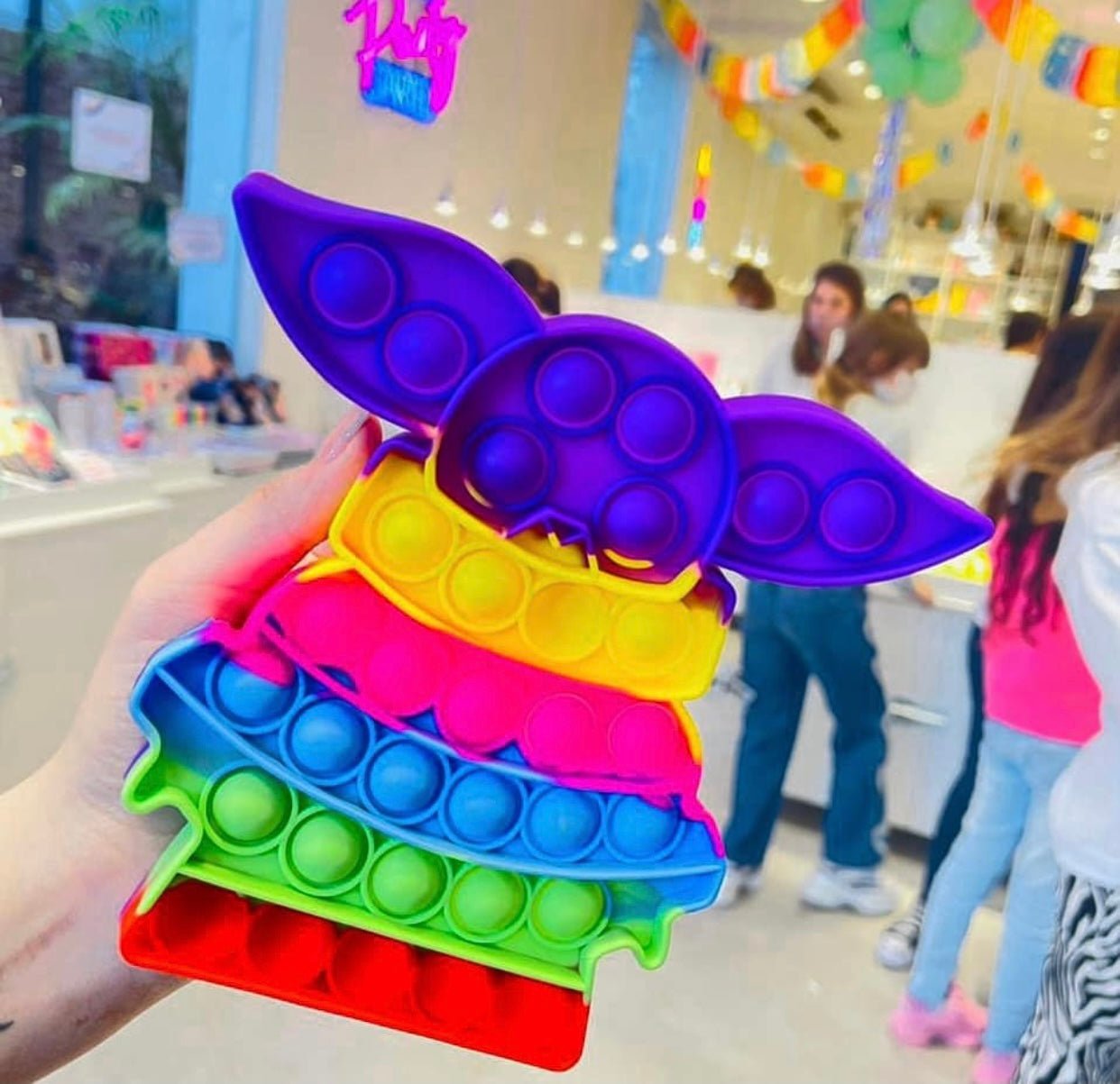 Jumbo Push Pop Fidget Sensory -Yoda collection