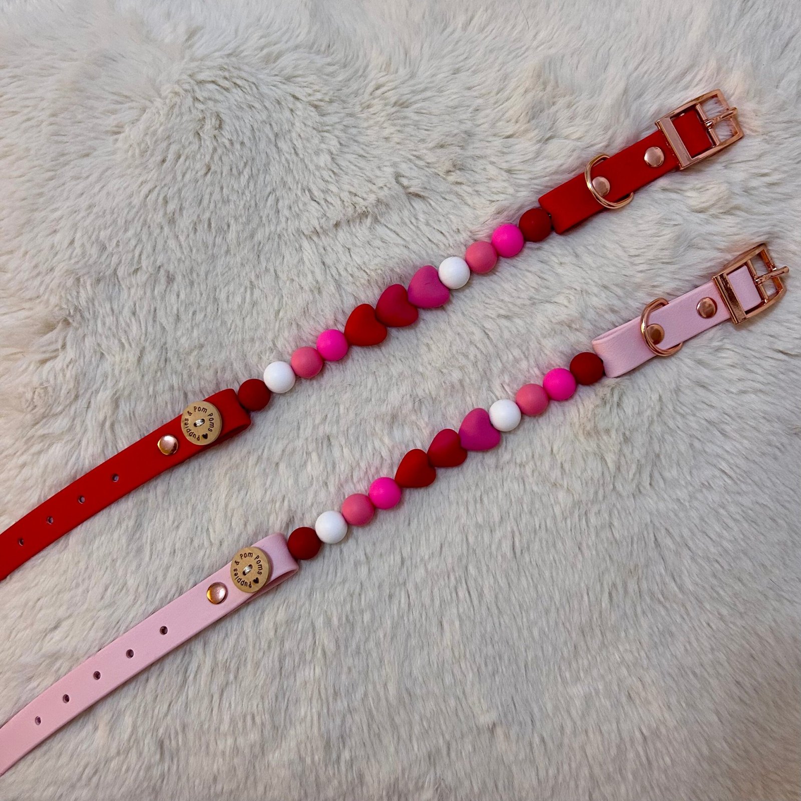 Handmade Valentine Beaded Dog Collar - Edition 1 - Image 4