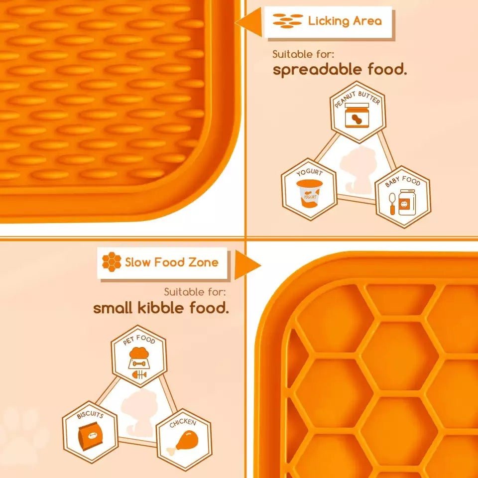 Mat For Dogs Cats Slow Food Bowls New Pet Dog Feeding Food Bowl Silicone Dog Feeding Lick Pad Dog Slow Feeders Treat Dispensing - Image 5