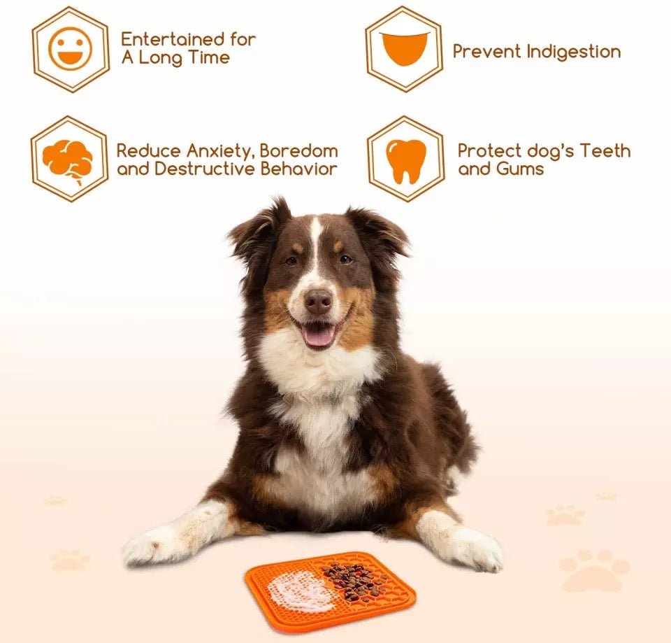 Mat For Dogs Cats Slow Food Bowls New Pet Dog Feeding Food Bowl Silicone Dog Feeding Lick Pad Dog Slow Feeders Treat Dispensing - Image 3