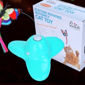 Electric rotating butterfly cat toy