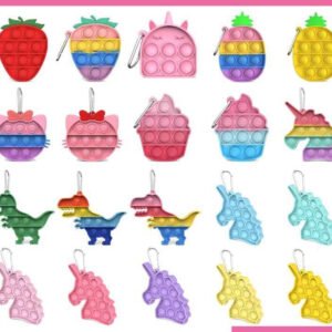 Beautiful Push Pop Fidget Sensory Toy- Hot Sales Keychain