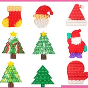 Beautiful Push Pop Fidget Sensory Toy- Merry Christmas