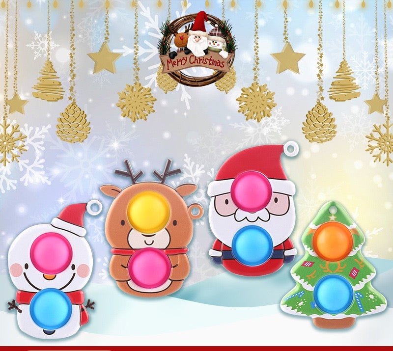 Beautiful Push Pop Fidget Sensory Toy- Merry Christmas - Image 2