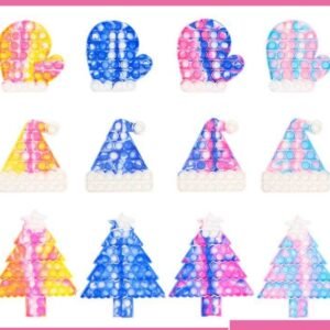 Beautiful Push Pop Fidget Sensory Toy- Merry Christmas