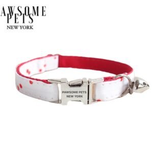 SMALL SIZE DOG & CAT COLLAR - RED SPOT