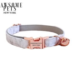 SMALL SIZE DOG & CAT COLLAR - MABLE WHITE