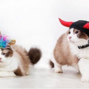 "Unicorn VS Devil" Pets Halloween Costume Hats