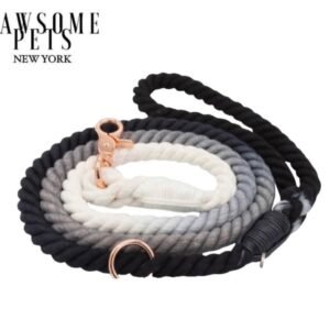 ROPE LEASH - OMBRE BLACK