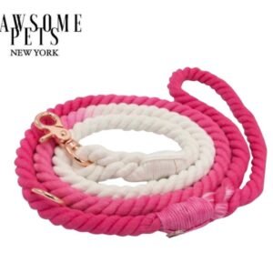 ROPE LEASH - OMBRE PINK
