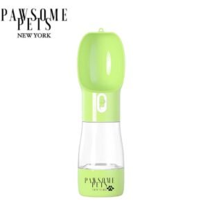 2 IN 1 PORTABLE PET FEEDER - GREEN