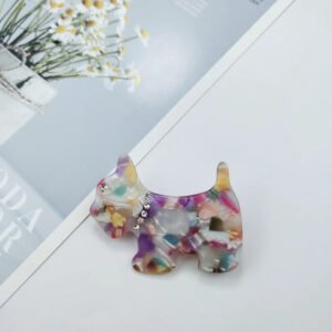 PAWSOME PETS NEW YORK Hand-painted Dog Hair Clip #3 | Eco-Friendly