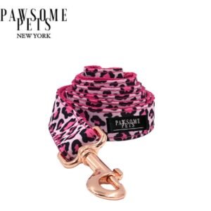 LEASH - PINK LEOPARD