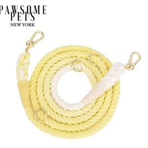 HANDS FREE DOG ROPE LEASH - LEMON SQUEEZE