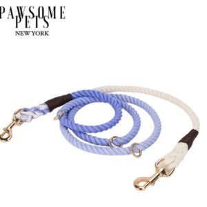 HANDS FREE DOG ROPE LEASH - OMBRE LIGHT PURPLE