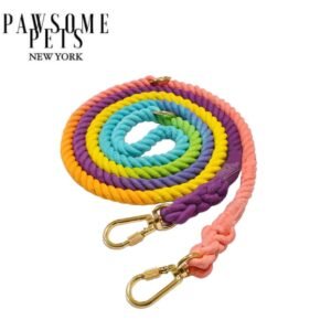 HANDS FREE DOG ROPE LEASH - PASTEL