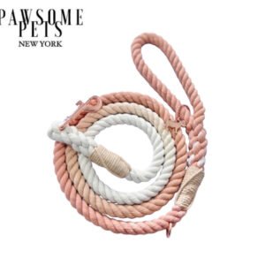 ROPE LEASH - OMBRE CORAL
