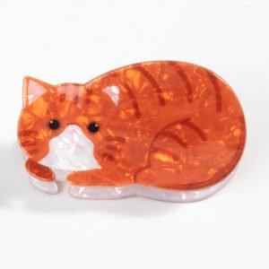 PAWSOME PETS NEW YORK Hand-painted Cat Large Claw Hair Clip #6 | Eco-Friendly
