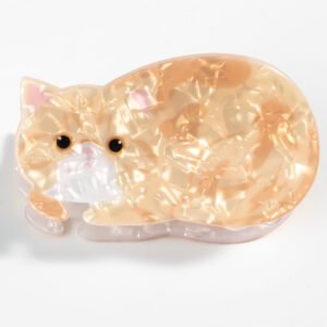 PAWSOME PETS NEW YORK Hand-painted Cat Large Claw Hair Clip #1 | Eco-Friendly