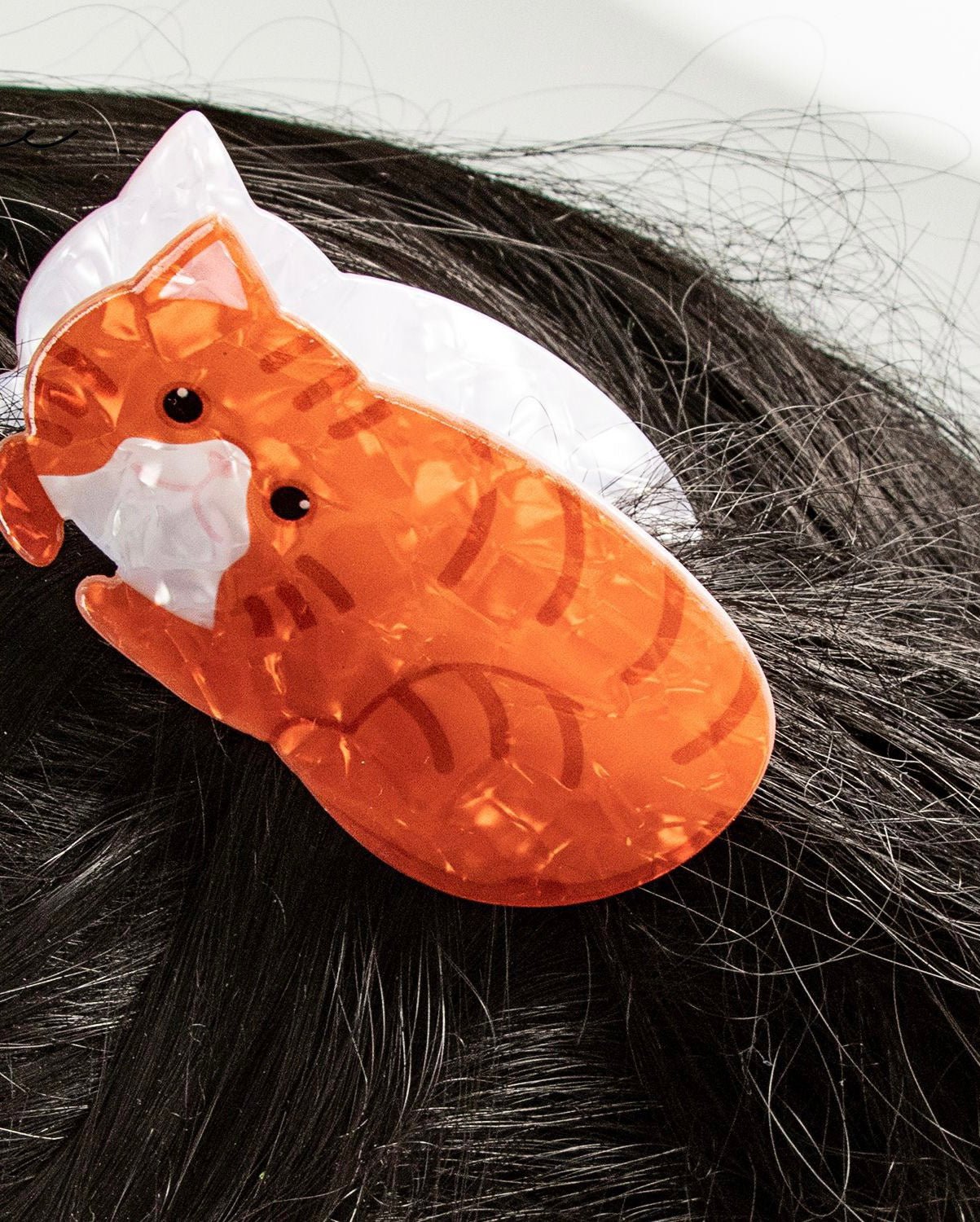 PAWSOME PETS NEW YORK Hand-painted Cat Large Claw Hair Clip #6 | Eco-Friendly - Image 2
