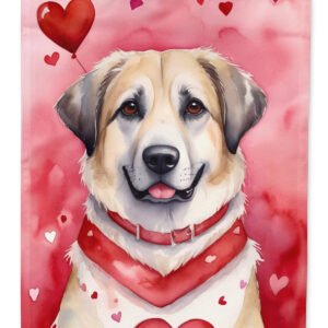 Anatolian Shepherd Dog My Valentine Garden Flag