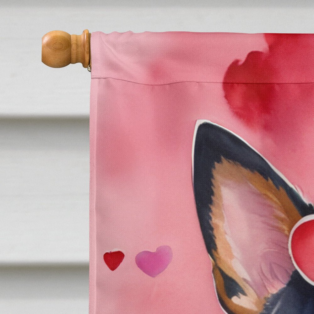 Australian Cattle Dog My Valentine House Flag - Image 3