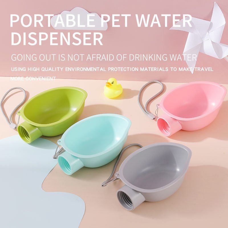 HOOPET Pet Dog Water Bottle Feeder Bowl Portable Water