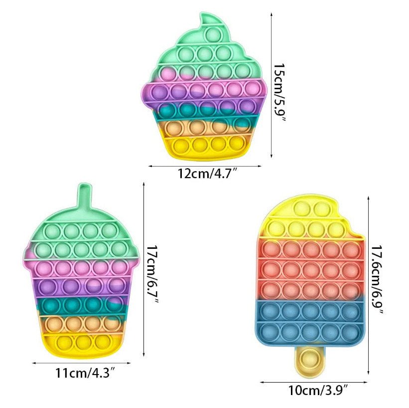 Jumbo Push Pop Fidget-Fidget Sensory Toy-Ice Cream collection - Image 2
