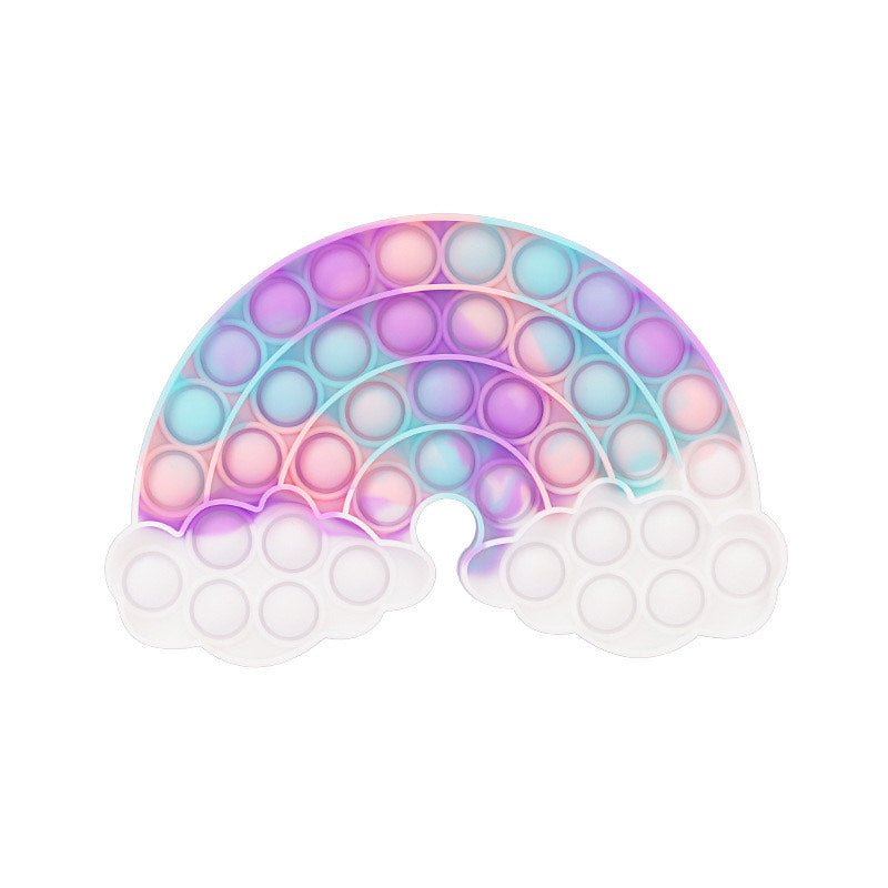 Jumbo Push Pop Fidget Sensory Toy-Cloud Rainbow Collection - Image 4