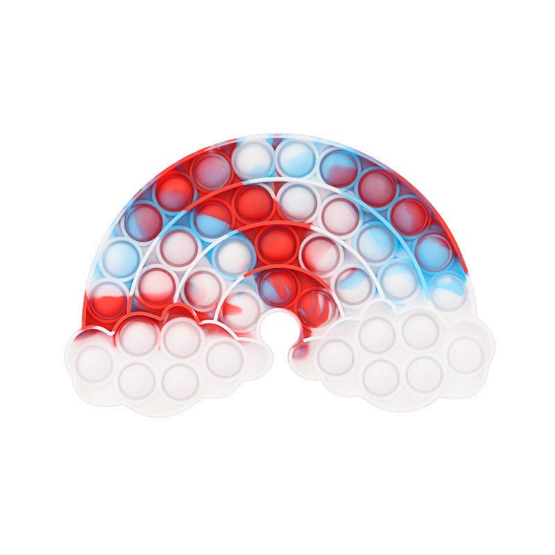 Jumbo Push Pop Fidget Sensory Toy-Cloud Rainbow Collection - Image 3