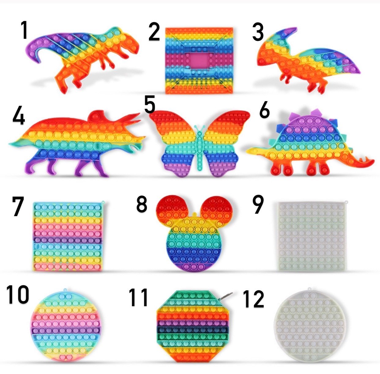 Jumbo Push Pop Fidget Toy-Fidget Sensory Toys-Animals - Image 3