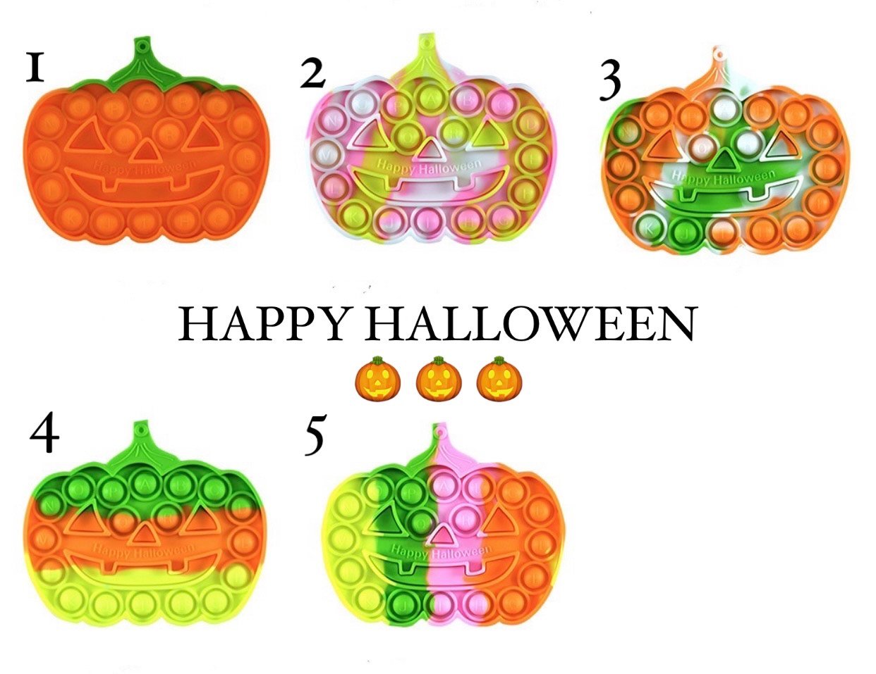 Jumbo Push Pop Fidget Sensory Toy- Halloween collection - Image 2