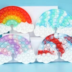 Jumbo Push Pop Fidget  Sensory Toy-Cloud Rainbow Collection