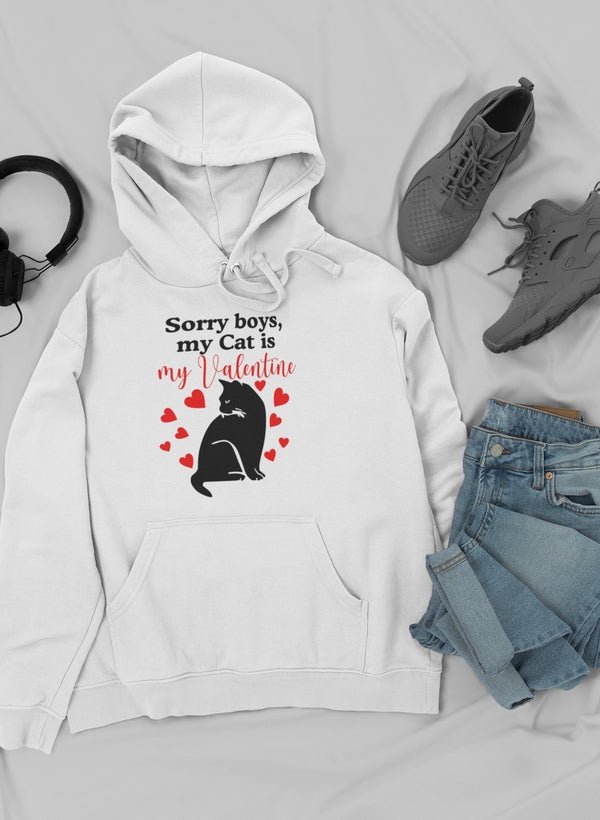 Sorry Boys My Cat Is My Valentine Hoodie - Image 6